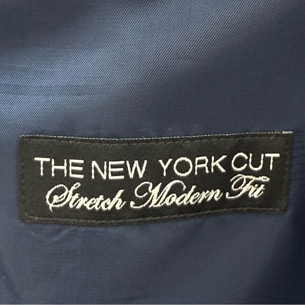Nick Graham The New York Cut Stretch Modern Fit Blazer Jacket Blue Pinstripe 40L - Picture 7 of 8